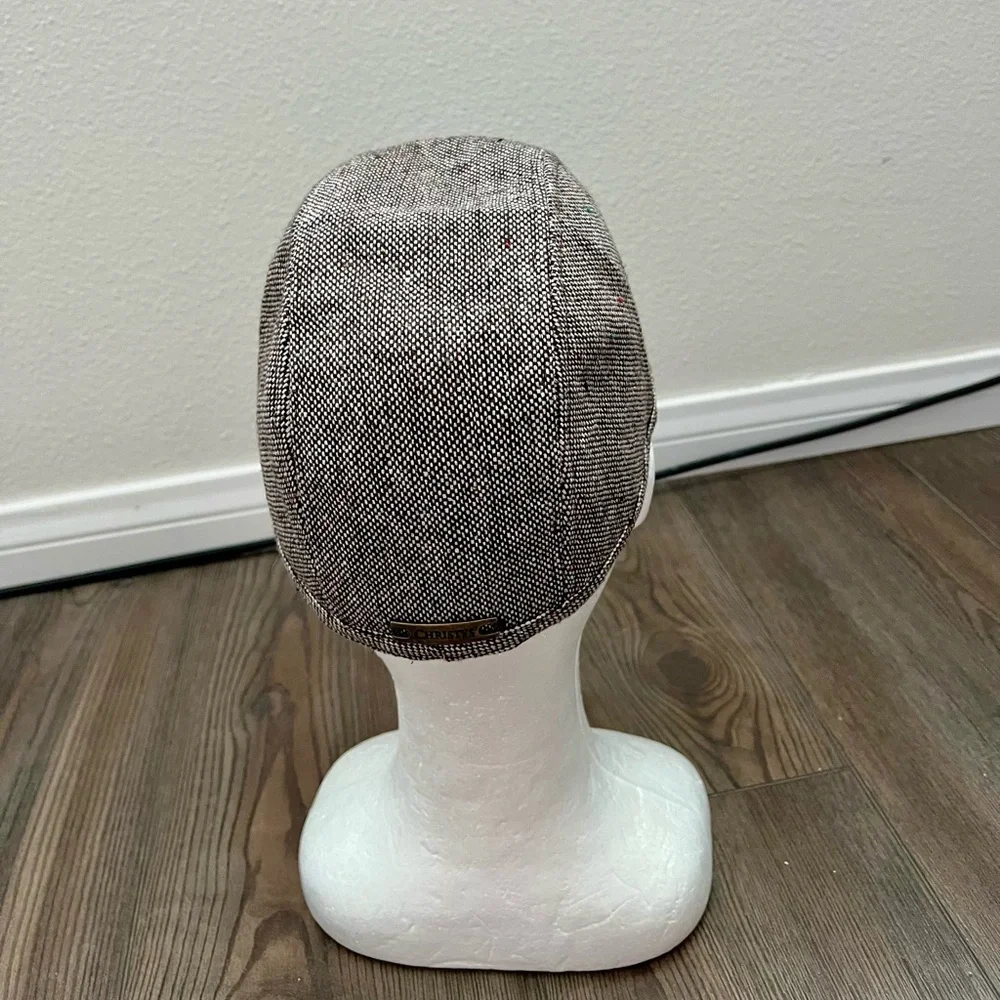 Men's Gray Tweed Cap